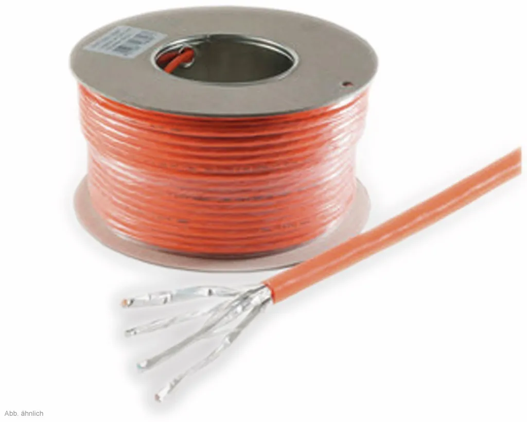 Câble Réseau S/FTP Cat.7 Orange 50m - Blindage Renforcé 08-8103507