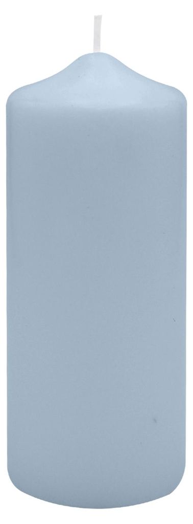 Spitzkopf Stumpen Kerzen Jeans Blau 15 x Ø 6 cm, 12 Stück