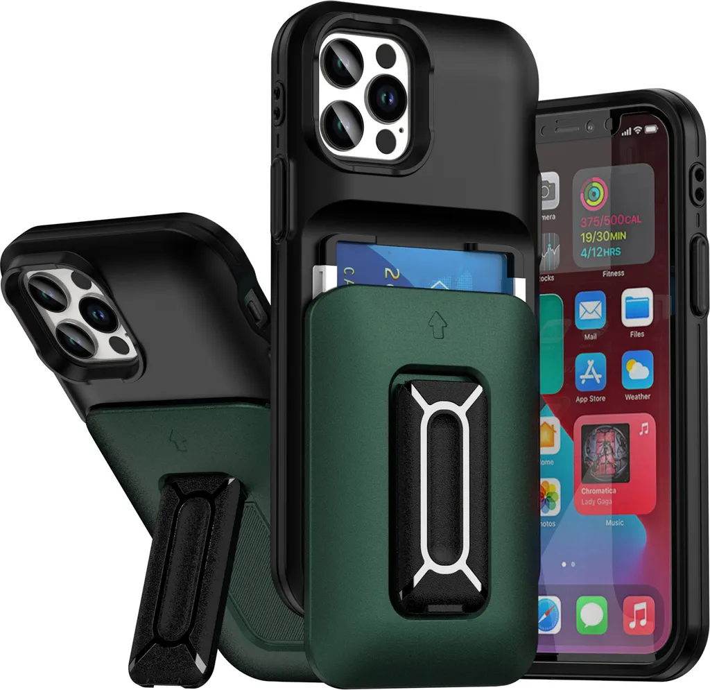 Custodia iPhone 12 Verde Smeraldo - L'Accessorio Must-Have con Portacarte
