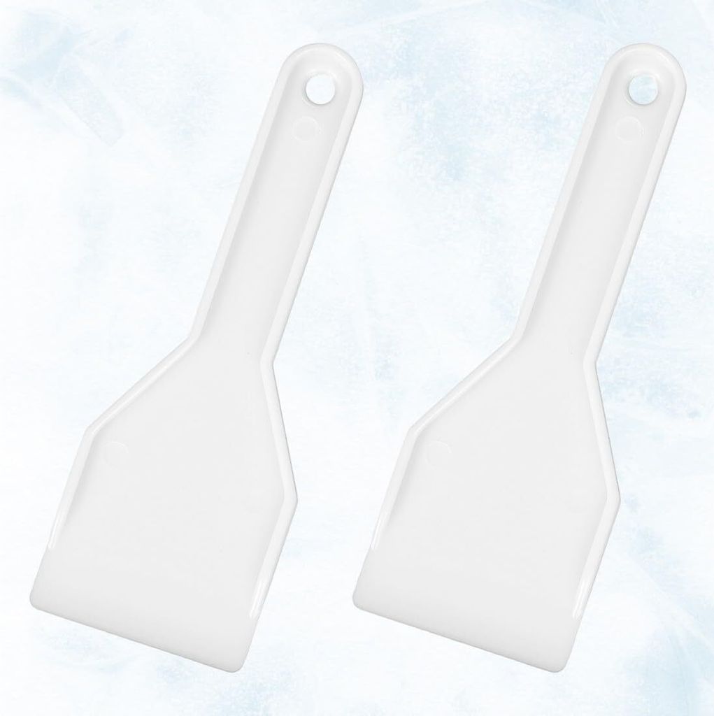 2-Pack Kühlschrank- und Gefrierschrank-Eiskratzer aus Kunststoff, Schont den Kühlschrank,Ideal gegen Schnee und EIS,Effektive Kühlschrank-Entsto...