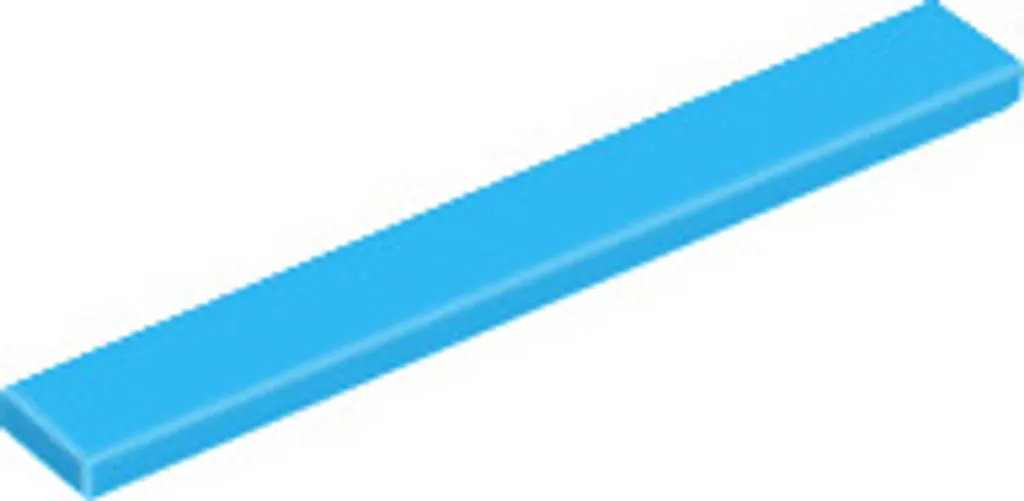 Tuiles LEGO 1x8 azur foncé pour créer des surfaces lisses par 100 pièces