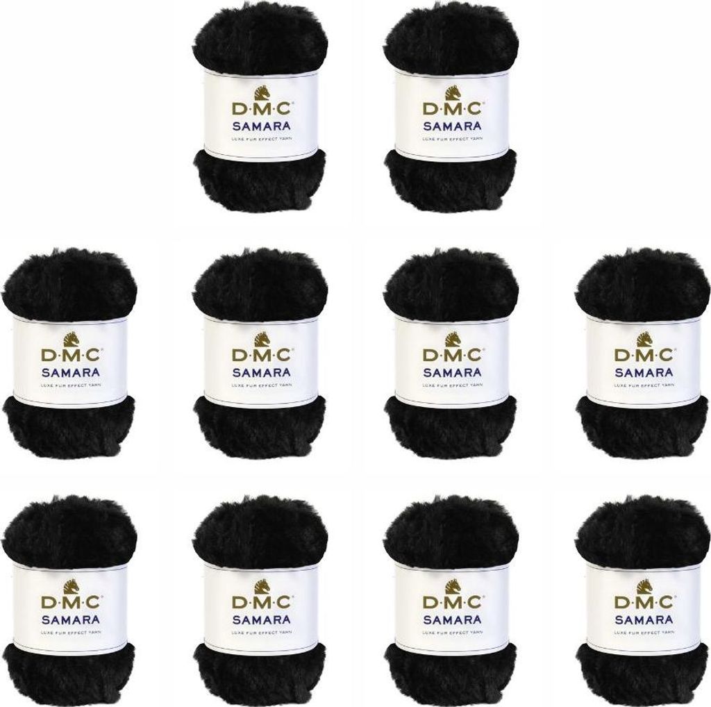 10x DMC Samara Garn – 100 % Polyester (Farbe 401) Produktbild 