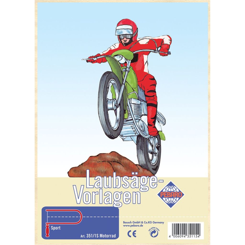 PEBARO Laubsägevorlage Motorrad