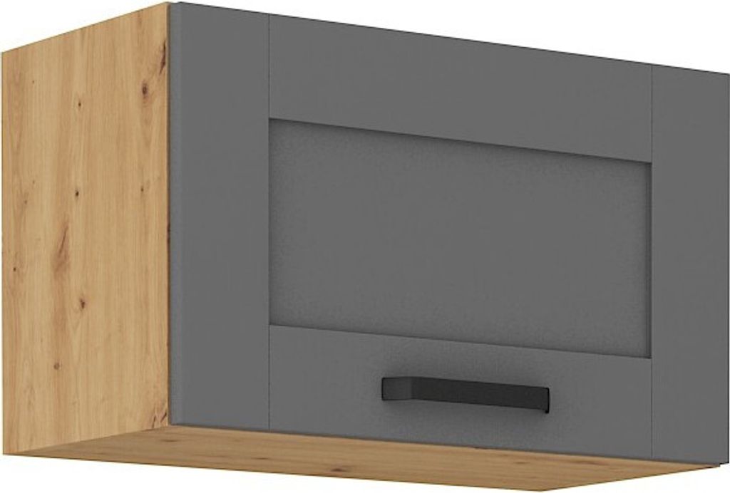 Dunstabzugsschrank LAILI – Breite 60 cm, Grau / Eiche Produktbild 