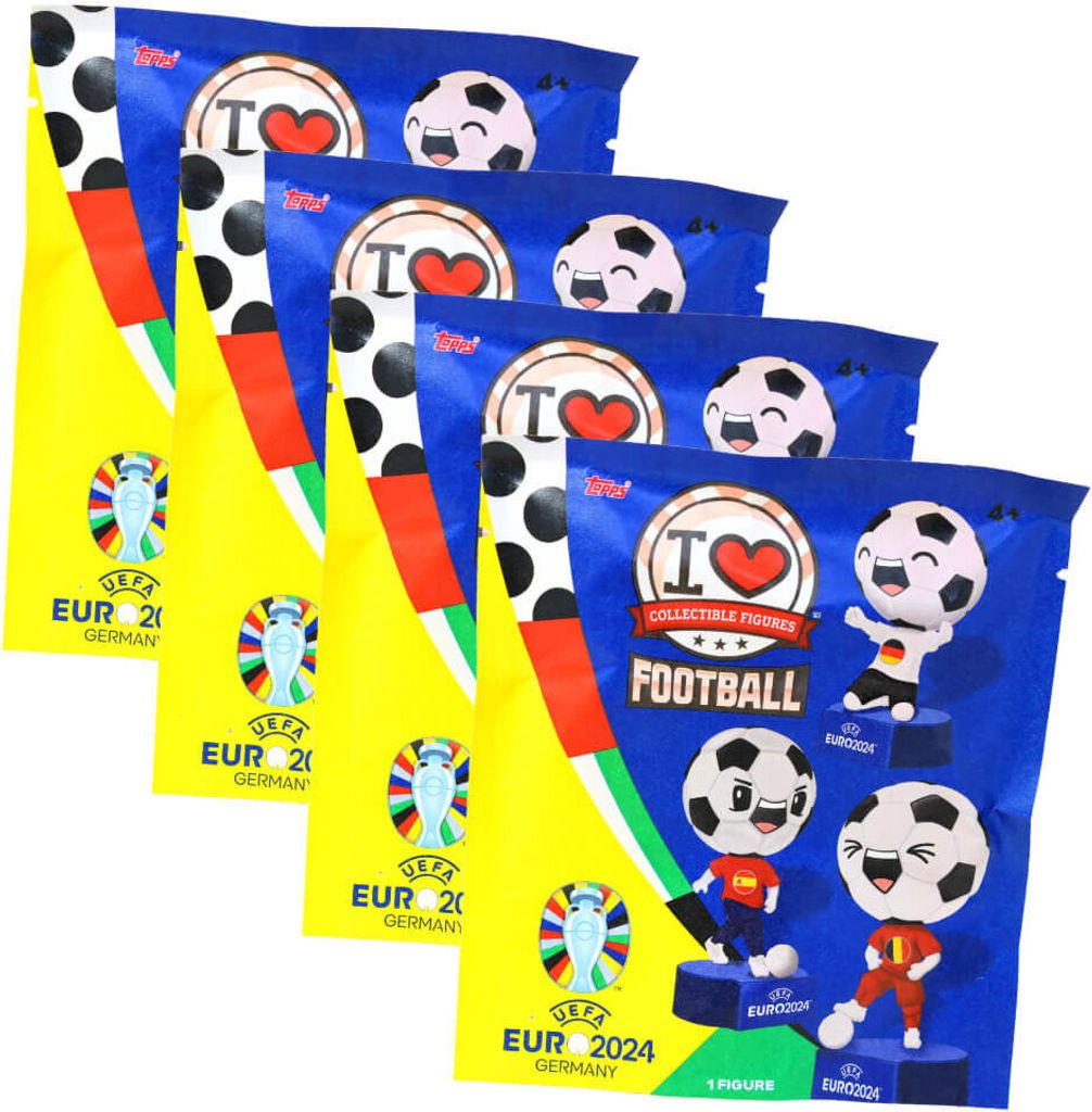 Topps I love Football Figur - UEFA EURO 2024 Germany - EM Sammelfigur - 4 Tüten