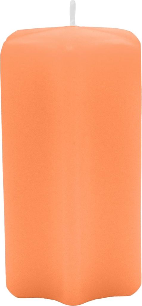 Sternkerzen Mango Orange 100 x Ø 60 mm, 8 Stück