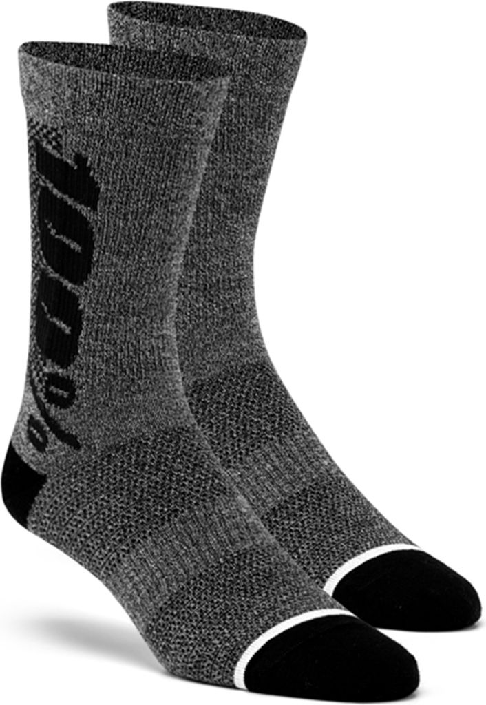 100% Rythym socks (merino) Charcoal/Heather L/XL