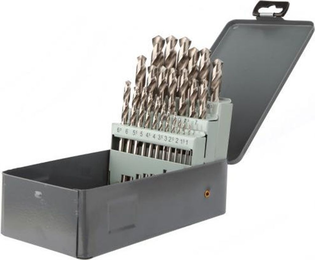 Metallkoffer mit 25 Teilen HSS Profi-Schleifscheibe DIAGER - Ø1 bis 13 - 747D