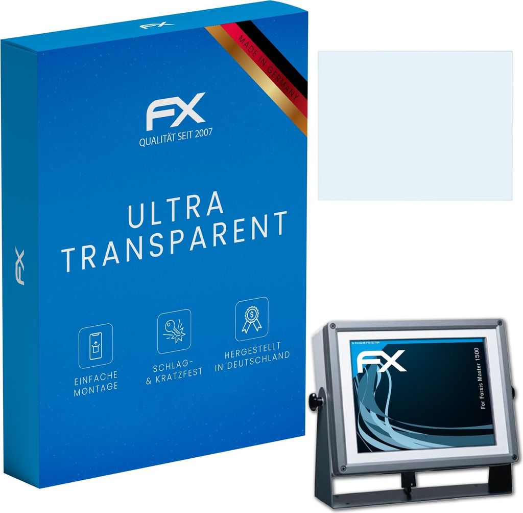 atFoliX FX-Clear 2x Schutzfolie kompatibel mit Forsis Master 1500 Displayschutzfolie