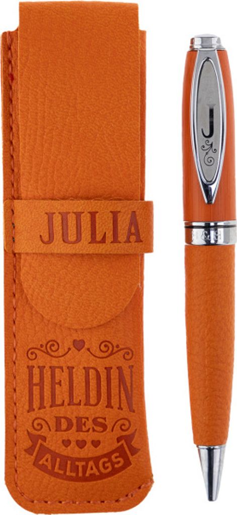 History & Heraldry Bamboo Persönlicher und individueller Kuli Kugelschreiber Stift mit Namen und Spruch Personalisiertes Etui Monogramm-Design per...