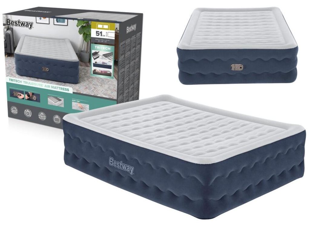 Bestway 6716P, Dvojitý matrac, kráľovská veľkosť, Obdĺžnik, Obrázok produktu 
