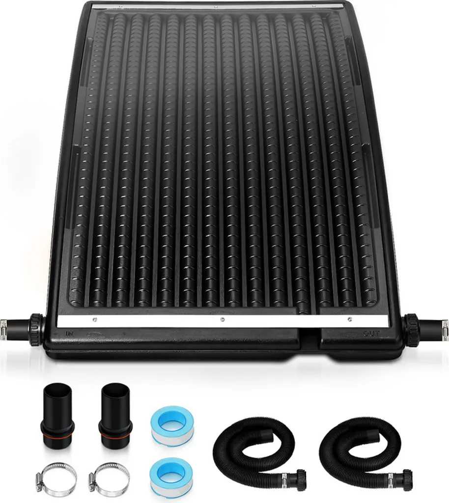 OFFERTA Riscaldatore Solare Piscina Nero | Collettore Termico Giardino