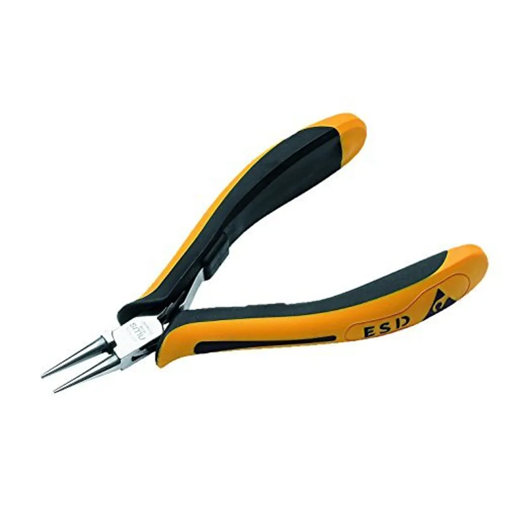 Pince ronde ESD antistatique NWS 115mm avec becs polis haute précision