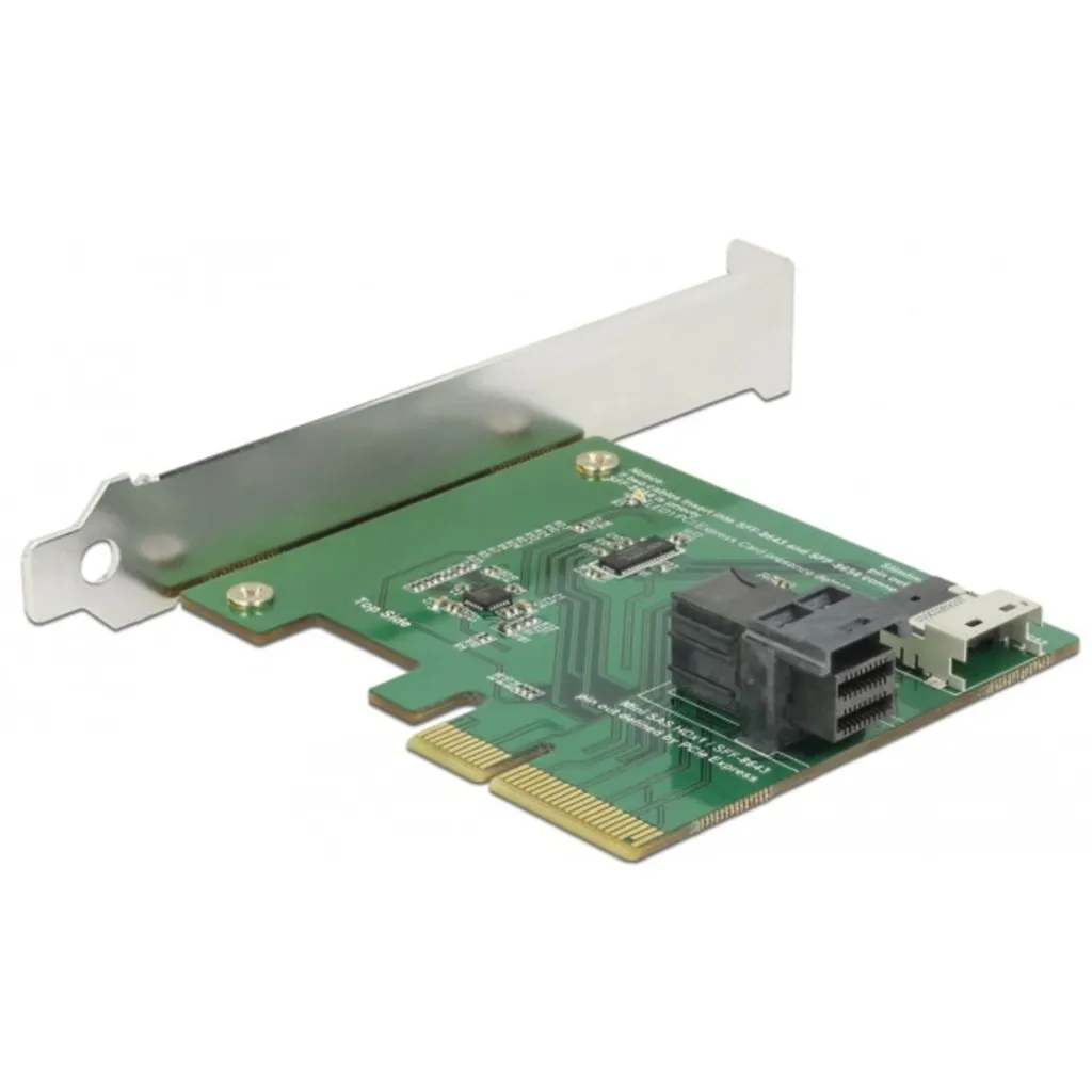 Contrôleur SAS 24 Gbit/s Delock 89923 PCIe 3.0 avec Connecteurs SFF-8643