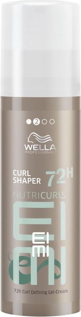 A product shot of a bottle of Wella EIMI Curl Shaper.