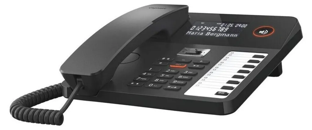 Gigaset DESK 800A noir - Téléphone filaire avec répondeur intégré