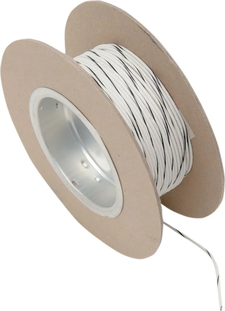 Fil électrique 18G anti-nœuds 100 pieds Noir/Blanc pour bricolage