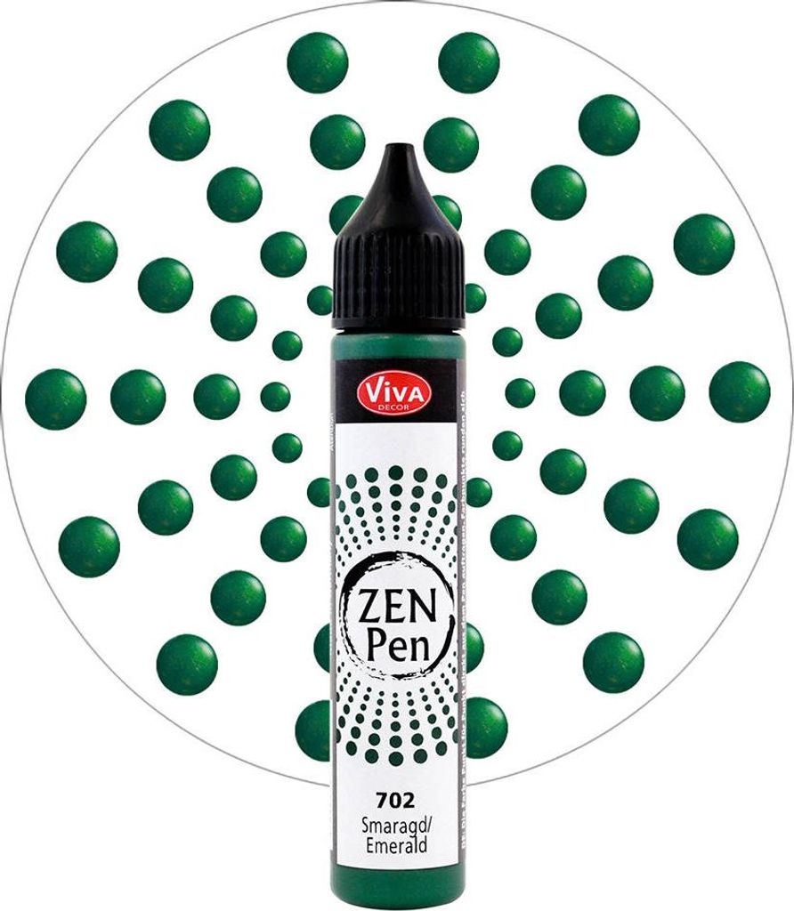Zen Pen Punktfarbe mit Applikator - Viva Decor - Smaragd