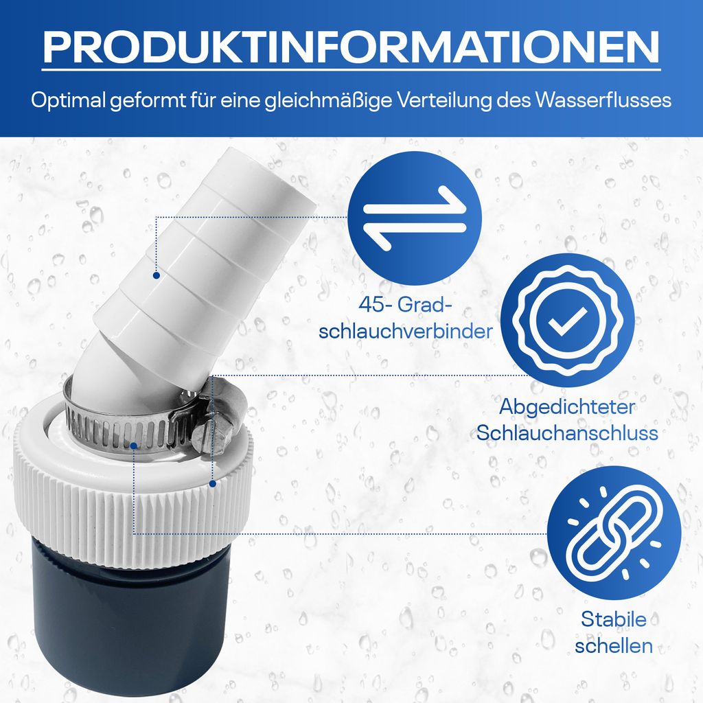 Waschmaschine Abfluss Adapter DN40  für den  Produktbild 2