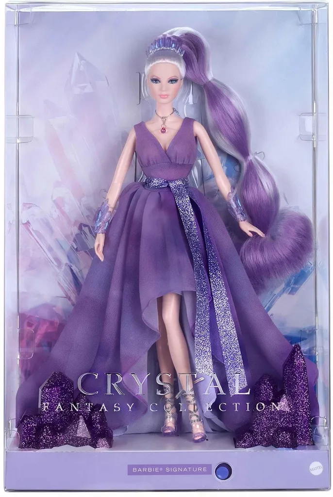 Mattel Barbie Signature Crystal Fantasy Collection Améthyste de Collection