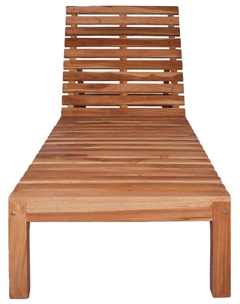 vidaXL Sonnenliege Massivholz Teak Produktbild 