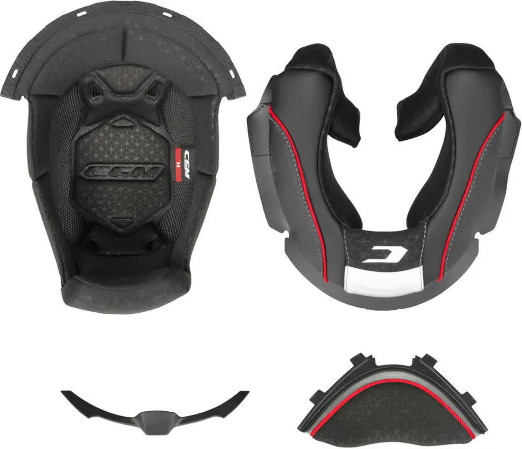 Casque Route CGM 560 MAD Noir et Rouge Idéal pour Grands Tours en XXL