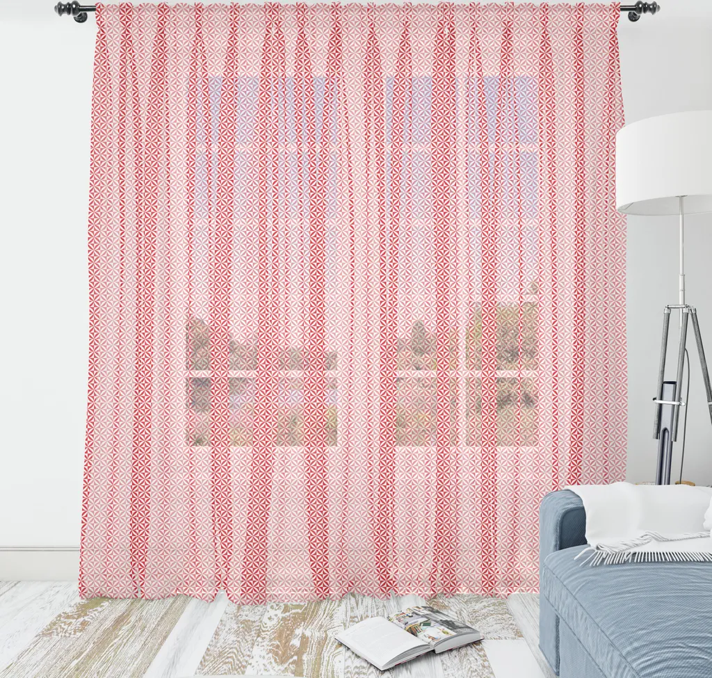 Tessuto Parete Abakuhaus Bianco Vermiglio 220x274 Astratto XL
