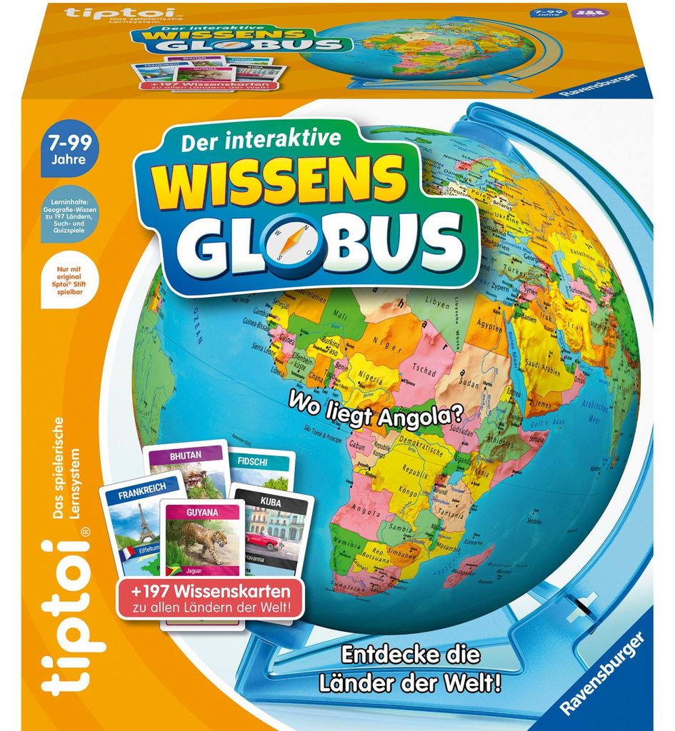 De interactieve kennisglobus van Ravensburger, model 00107 Productafbeelding 