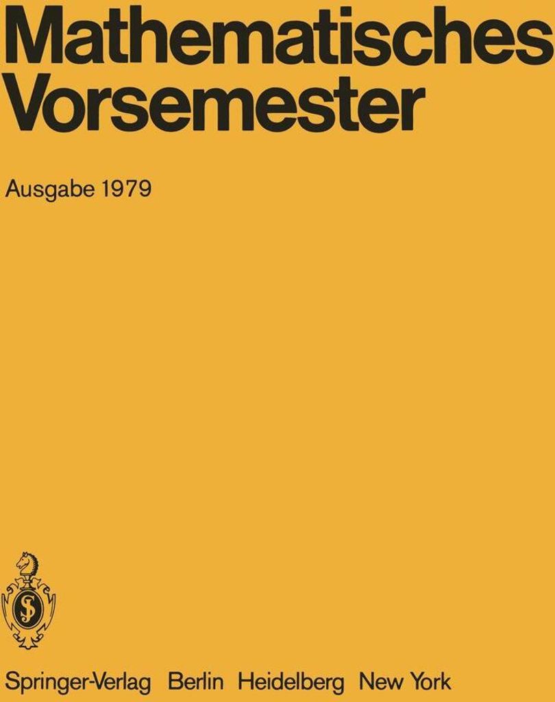 Mathematisches Vorsemester