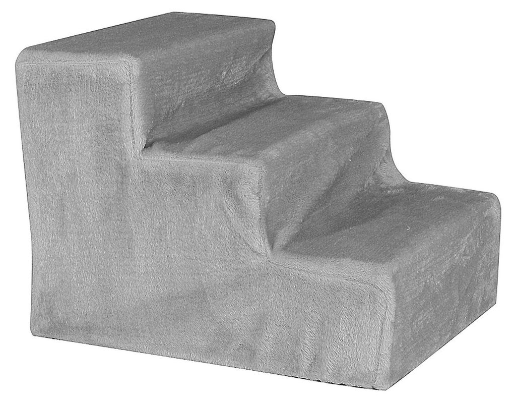 lionto Haustiertreppe mit Plüschbezug, 46x36x34 cm, robuste Produktbild 