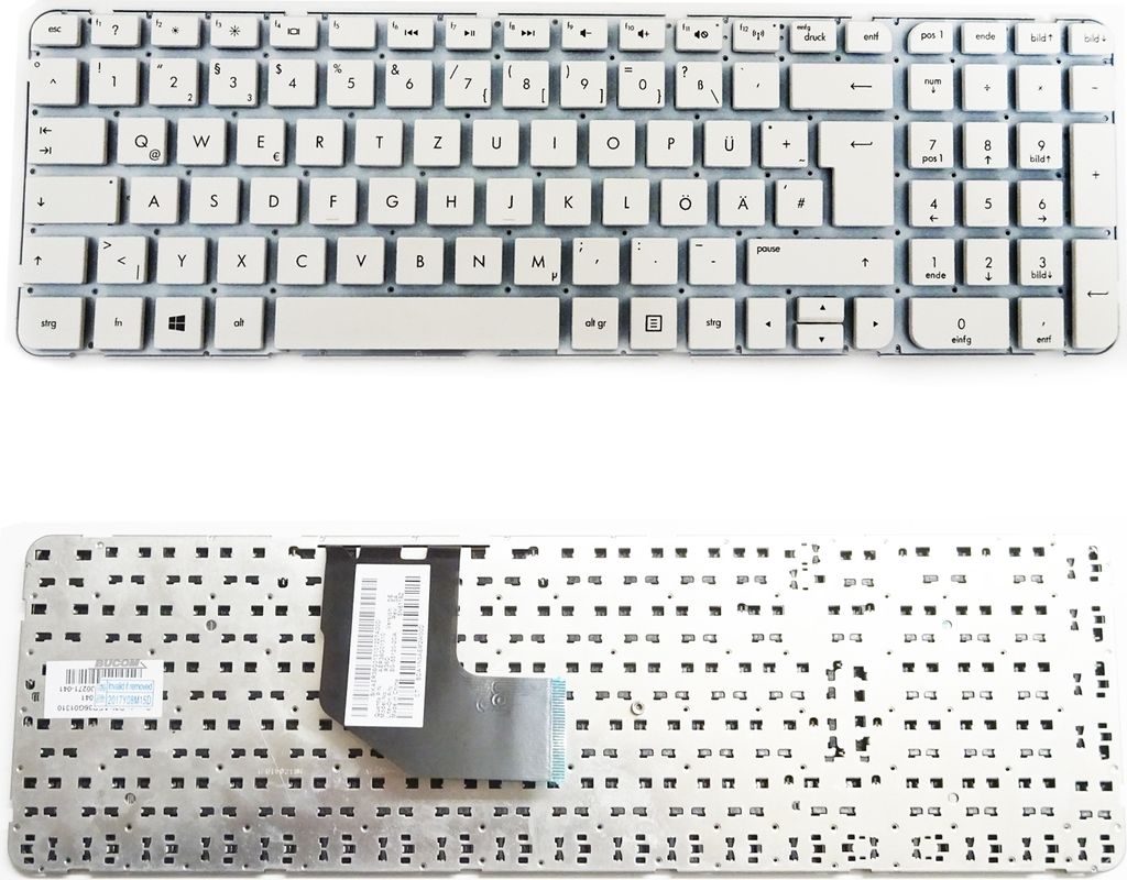 Tastatur für HP Pavilion G6-2000 G6-2100 G6-21xxx Serie DE Keyboard ohne Rahmen weiss