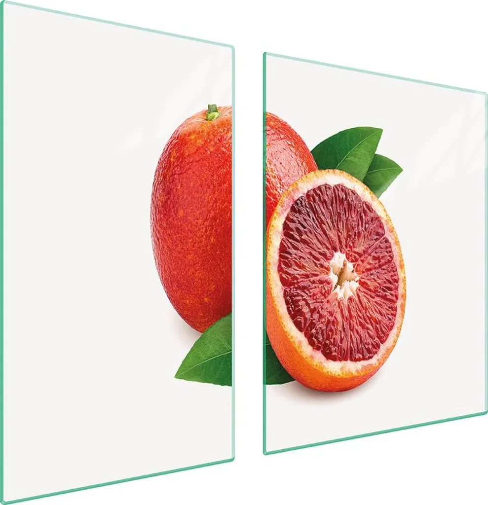 Copri Fornelli Vetro Temperato 100x52 | Tagliere Frutta Pompelmo 2 Pezzi