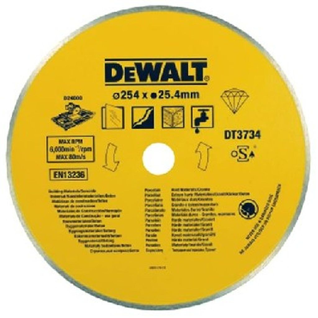 Diamant-Trennscheibe DEWALT Voll 250x1,6x25,4 mm für Stein und Granit