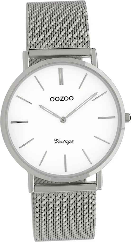 Montre Oozoo Vintage C9902A en acier inoxydable argenté pour femme