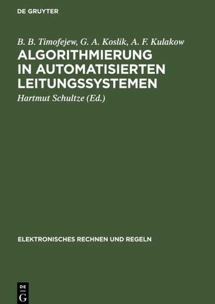 Algorithmierung in automatisierten Leitungssystemen