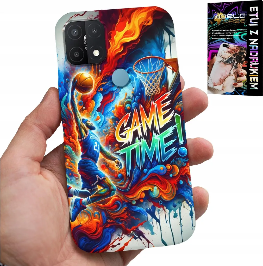 Oppo A15 Cover NBA Basketball Game Time | Stile Urban + Vetro