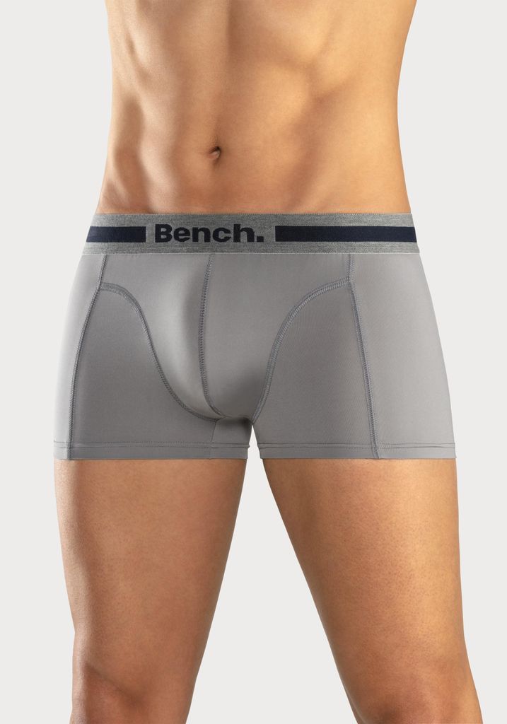 Bench Funktionsboxer Boxershorts für Herren 4 -teilig rot, grau-meliert, navy, schwarz Größe M