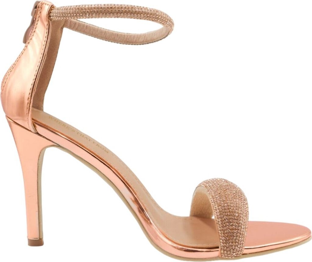 Where ́s That From - Damen Sandalen "Sabra", Strassbesatz WM434 (38 EU) (Roségold)