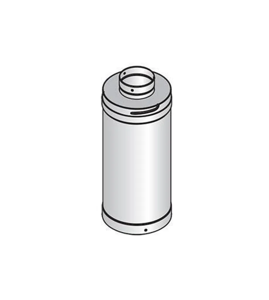 Conduit de cheminée modulaire 50 cm acier pour poêle et insert