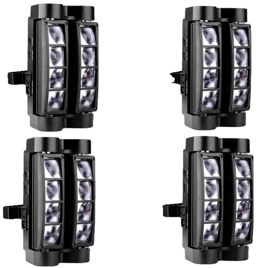 Équipement Éclairage de Scène pour DJ - Pack 4 Lyres RGBW DMX Prise EU