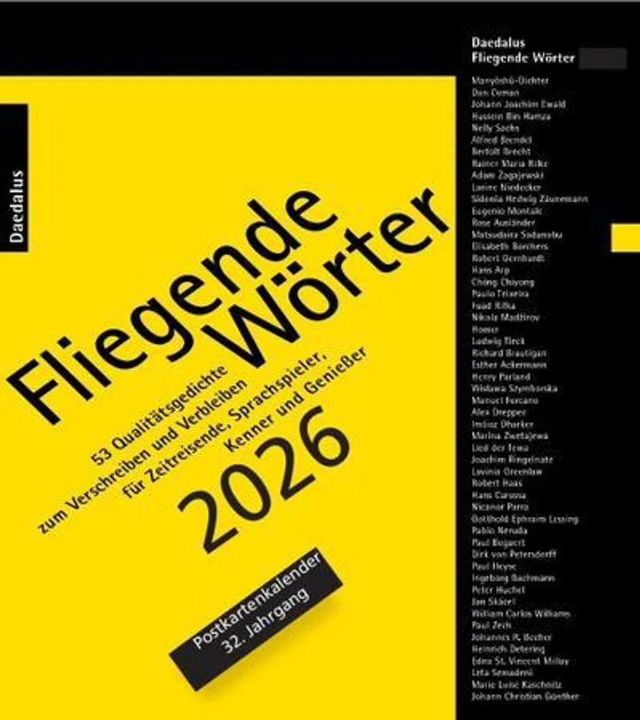 Organisateur 2026 Mots Volants : Calendrier Bureau et Cartes de Vœux