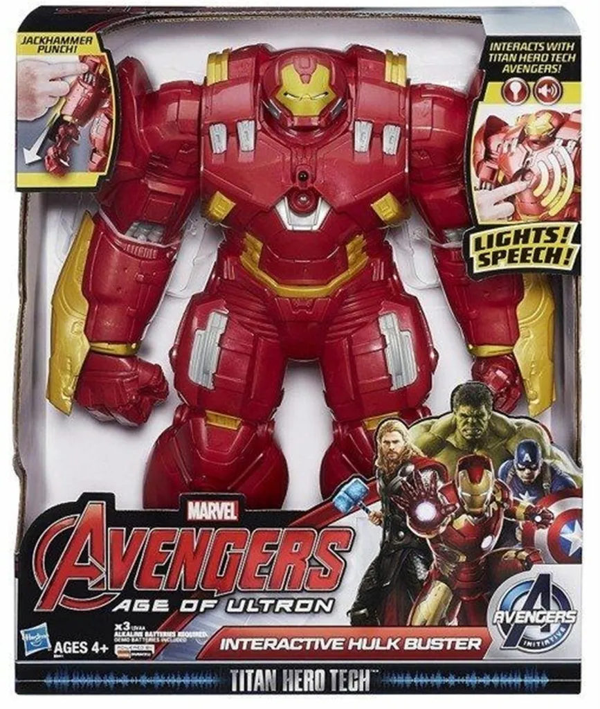 Cadeau Enfant Figurine Hulkbuster Avengers 34 cm avec Sons Réels