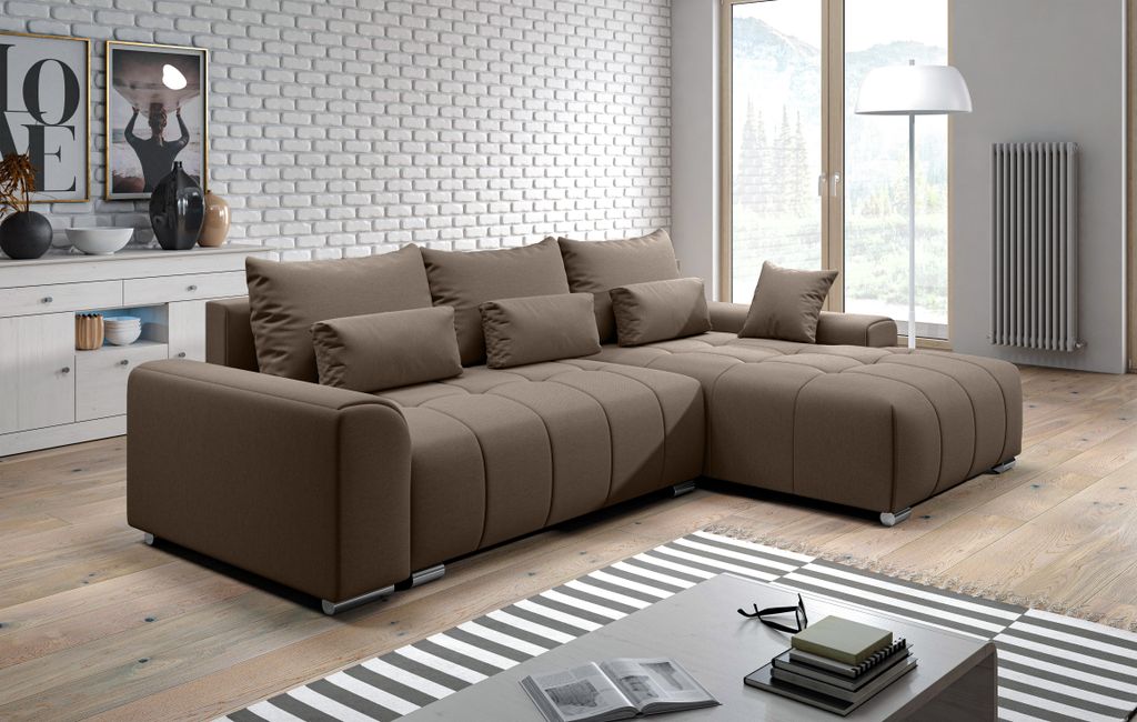 AX LIVING Canapé en angle Rivolli canapé convertible en lit Image du produit 