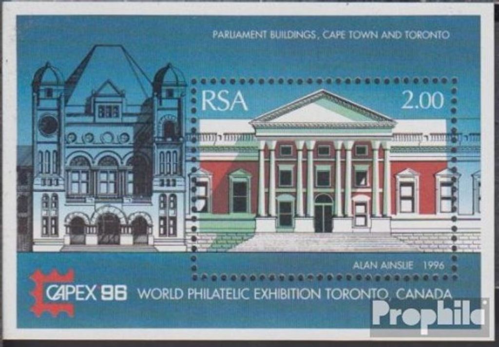 Briefmarken Südafrika 1996 Mi Block44 (kompl.Ausg.) postfrisch Briefmarkenausstellung