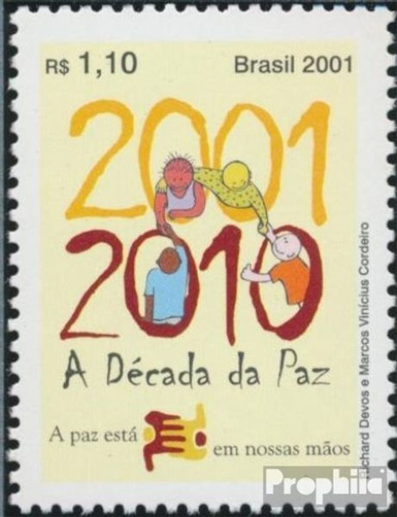Briefmarken Brasilien 2001 Mi 3145 (kompl.Ausg.) postfrisch Dekade des Friedens