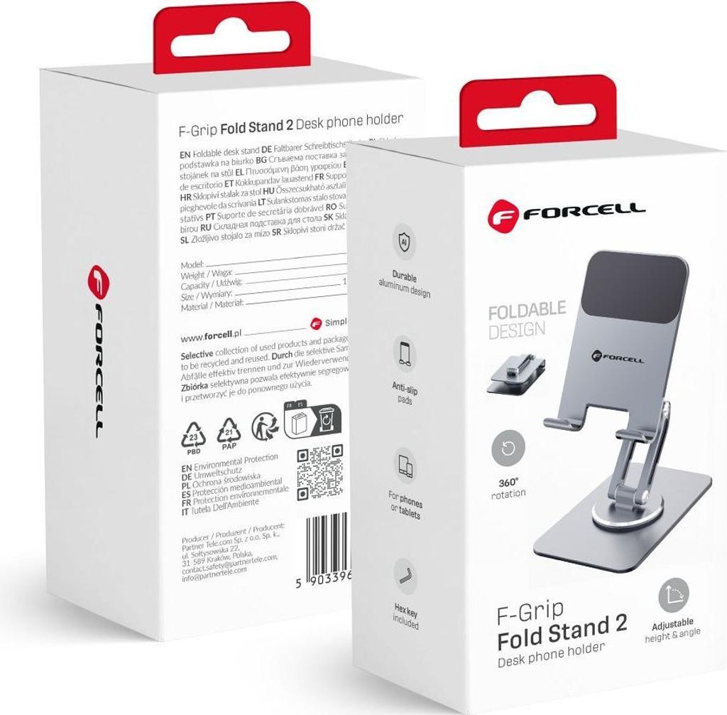 Forcell, Soporte Plegable para Dispositivos – Brazo Imagen del producto 
