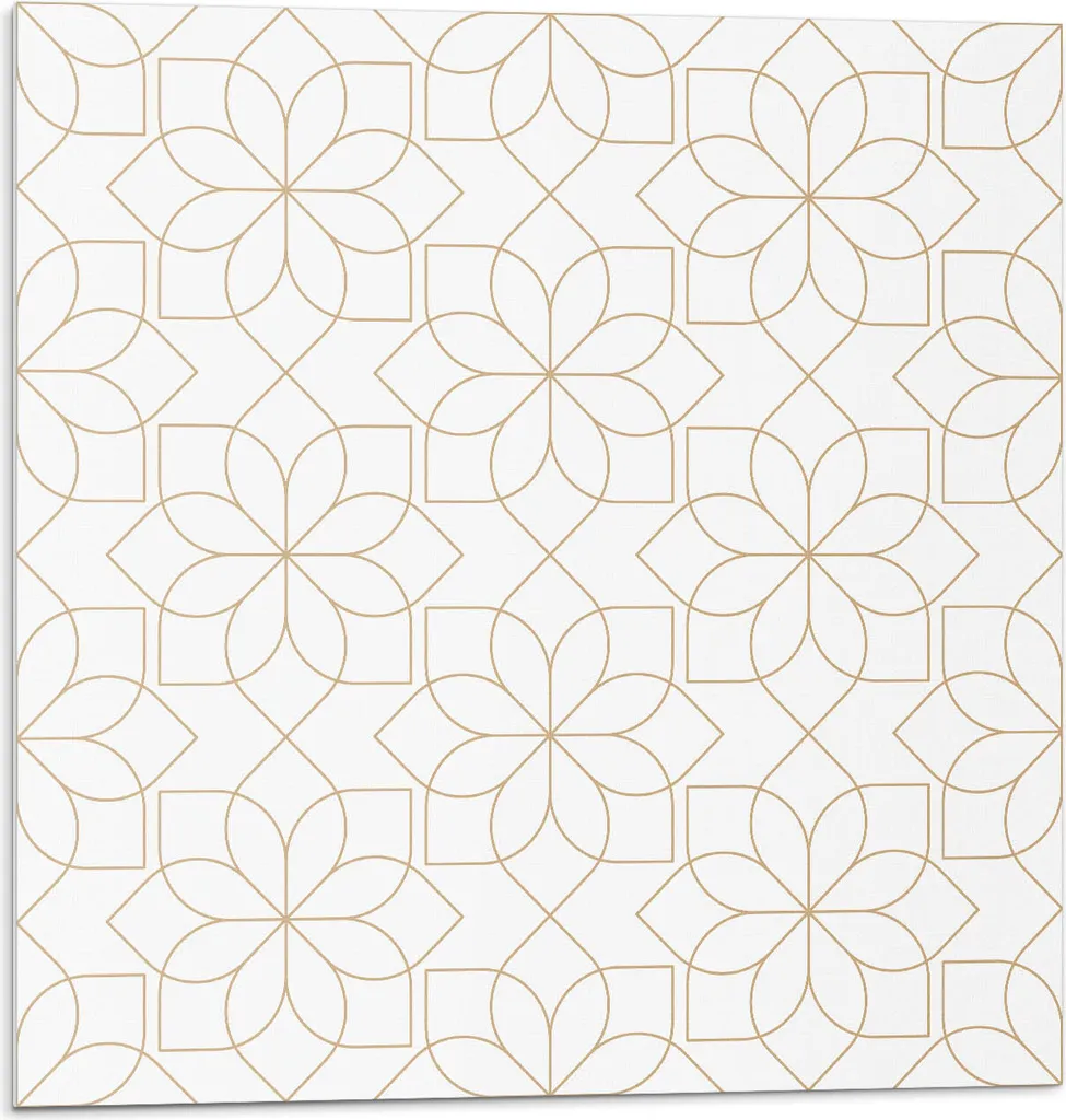 Decalcomanie Parete 3D Motivo Geometrico Floreale 20x20 cm