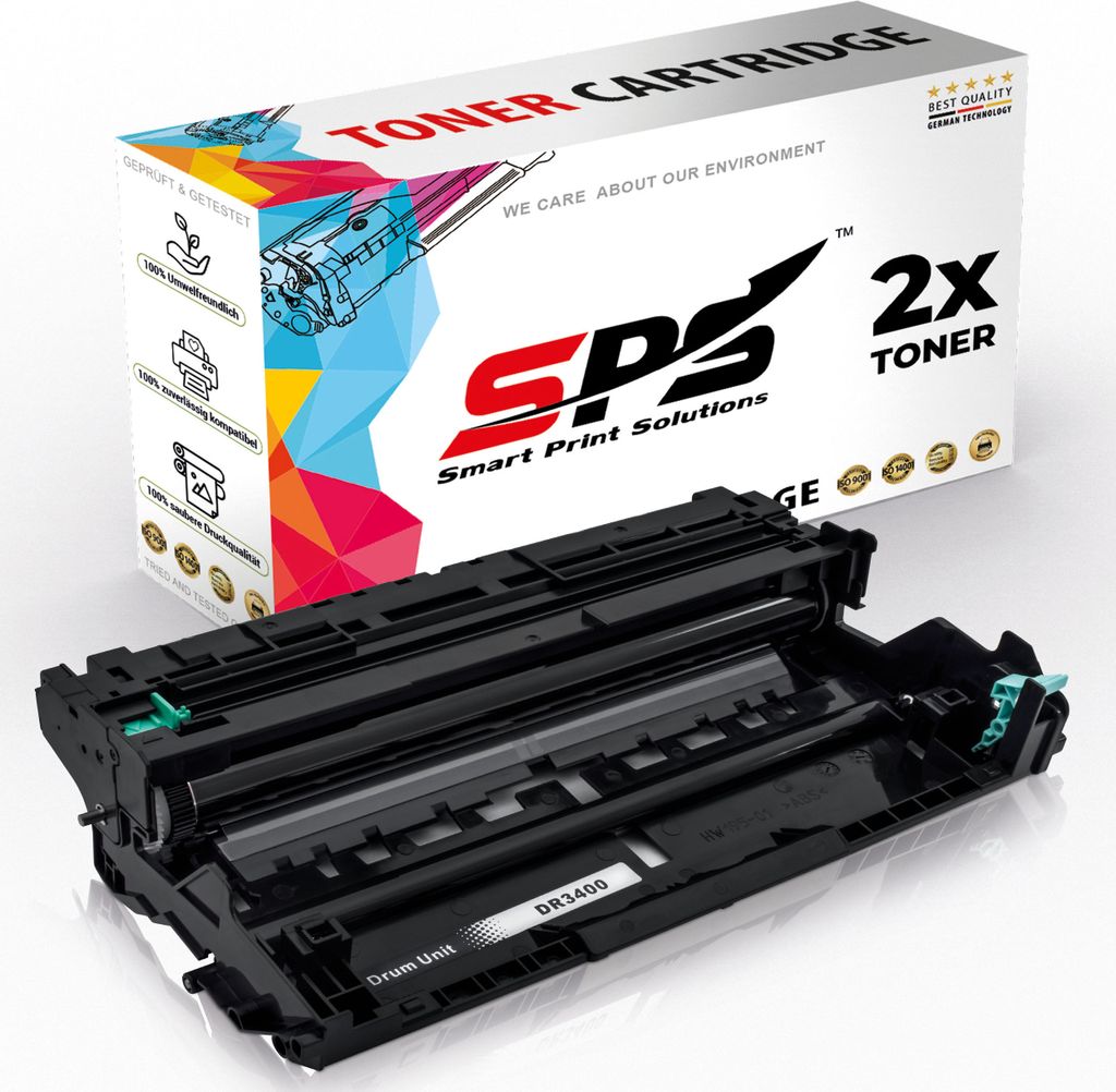 2x Trommel DR3400 DR-3400 Kompatibel für Brother MFC-L5850DW Drucker