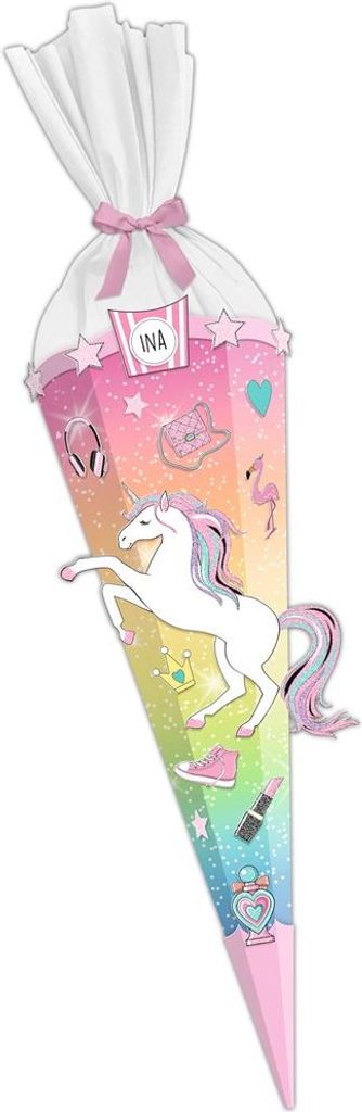 URSUS Schultüten Bastelset Easy Line Rainbow Einhorn