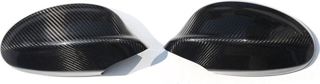 Spiegelkappen Spiegelabdeckung für BMW 3er E90 E91 2005-2013 Kohlefaser Schwarz